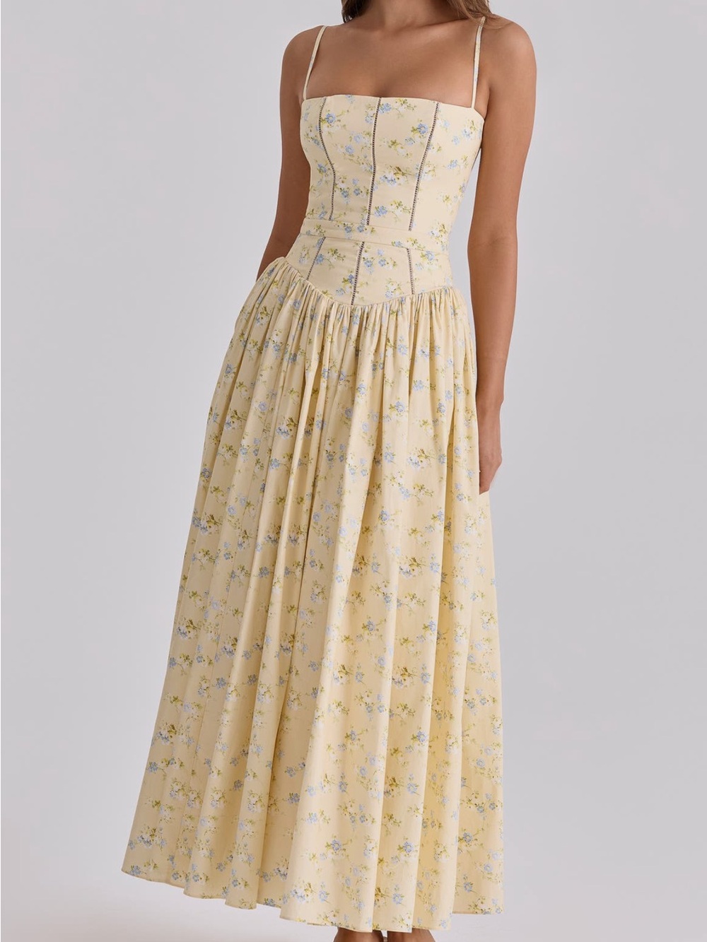 House of CB Floral Maxi Dress with Spaghetti Straps